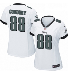 Womens Nike Philadelphia Eagles 88 Dallas Goedert Game White NFL Jersey