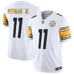 Men Pittsburgh Steelers  11 Michael Pittman Jr  White F U S E  Vapor Limited Stitched Football Jersey