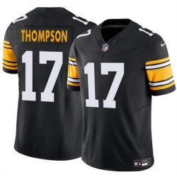 Men Pittsburgh Steelers 17 Skylar Thompson Black 2025 F U S E  Alternate Vapor Untouchable Limited Stitched Jersey