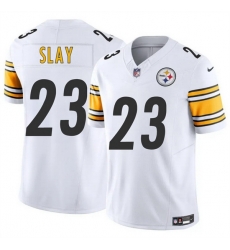 Men Pittsburgh Steelers 23 Darius Slay White 2025 F U S E  Vapor Limited Stitched Football Jersey