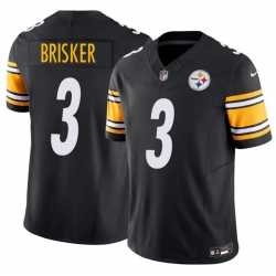 Men Pittsburgh Steelers  3 Jaquan Brisker Black 2025 F U S E  Vapor Limited Stitched Football Jersey
