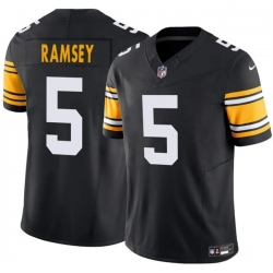 Men Pittsburgh Steelers 5 Jalen Ramsey Black 2025 F U S E  Alternate Vapor Untouchable Limited Stitched Jersey