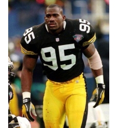 Men Pittsburgh Steelers Greg Lloyd #95 Vintage 1995 Starter Black NFL Home Jersey