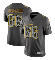 Nike Steelers #66 David DeCastro Gray Static Mens NFL Vapor Untouchable Game Jersey