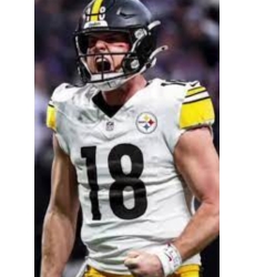 Steelers #18 Will HOWARD White Stitched 2025 Draft Jersey