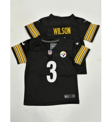 Toddlers Pittsburgh Steelers 3 Russell Wilson Black Vapor Stitched Football Jersey Toddlers Pittsburgh Steelers 3 Russell Wilson Black Vapor Stitched Football Jersey