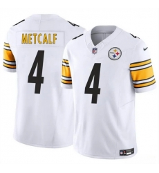 Youth Pittsburgh Steelers 4 DK Metcalf White 2023 F U S E Vapor Untouchable Limited Stitched Football Jersey Youth Pittsburgh Steelers 4 DK Metcalf White 2023 F U S E Vapor Untouchable Limited Stitched Football Jersey