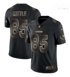 49ers 85 George Kittle Black Gold Vapor Untouchable Limited Jersey