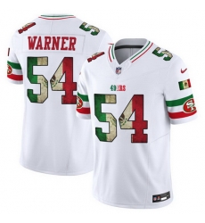 Men San Francisco 49ers 54 Fred Warner White 2025 F U S E Mexico Vapor Limited Stitched Football Jersey Men San Francisco 49ers 54 Fred Warner White 2025 F U S E Mexico Vapor Limited Stitched Football Jersey