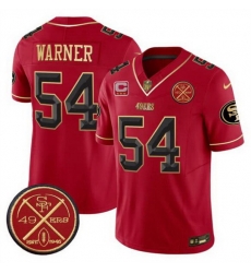 Men San Francisco 49ers 54 Fred warner Red F U S E 3 Star C With Est 1946 Patch Vapor Limited Stitched Football Jersey Men San Francisco 49ers 54 Fred warner Red F U S E 3 Star C With Est 1946 Patch Vapor Limited Stitched Football Jersey