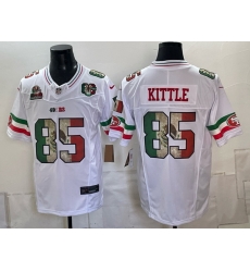 Men San Francisco 49ers 85 George kittle White Mexico 80th Anniversary Five Time Super Bowl Champions Patch 2026 F U S E Vapor Untouchable Limited Stitch Men San Francisco 49ers 85 George kittle White Mexico 80th Anniversary Five Time Super Bowl Champions Patch 2026 F U S E Vapor Untouchable Limited Stitch
