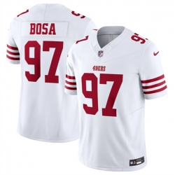 Men San Francisco 49ers 97 Nick Bosa White 2023 F U S E  Vapor Untouchable Limited Stitched Football Jersey