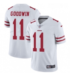 Mens Nike San Francisco 49ers 11 Marquise Goodwin White Vapor Untouchable Limited Player NFL Jersey
