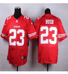 New San Francisco 49ers #23 Reggie Bush Red Team Color Men Stitched NFL Elite Jersey