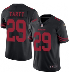 Nike 49ers #29 Jaquiski Tartt Black Mens Stitched NFL Limited Rush Jersey