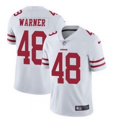 Nike 49ers #48 Fred Warner White Mens Stitched NFL Vapor Untouchable Limited Jersey