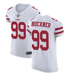 Nike 49ers #99 DeForest Buckner White Mens Stitched NFL Vapor Untouchable Elite Jersey
