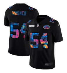 San Francisco 49ers 54 Fred Warner Men Nike Multi Color Black 2020 NFL Crucial Catch Vapor Untouchable Limited Jersey