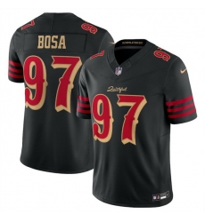 Women San Francisco 49ers 97 Nick Bosa Black 2025 F U S E Rivalries Vapor Limited Stitched Football Jersey