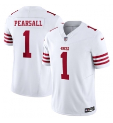 Youth San Francisco 49ers 1 Ricky Pearsall White 2025 F U S E  Vapor Untouchable Limited Stitched Football Jersey