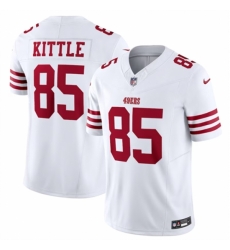 Youth San Francisco 49ers 85 George Kittle White 2023 F U S E Vapor Untouchable Limited Stitched Football Jersey