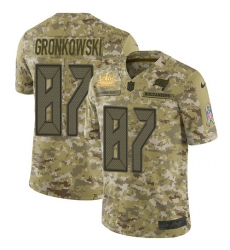 Men Nike Tampa Bay Buccaneers 87 Rob Gronkowski Suh Camo Men Super Bowl LV Champions Patch Stitched NFL Limited 2018 Salute To Service Jersey Men Nike Tampa Bay Buccaneers 87 Rob Gronkowski Suh Camo Men Super Bowl LV Champions Patch Stitched NFL Limited 2018 Salute To Service Jersey