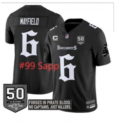 Men Tampa Bay Buccaneers Warren Sapp #99 Forged In Pirate Blood Black Stitched C Patch Jersey Men Tampa Bay Buccaneers Warren Sapp #99 Forged In Pirate Blood Black Stitched C Patch Jersey