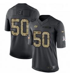 Mens Nike Tampa Bay Buccaneers 50 Vita Vea Limited Black 2016 Salute to Service NFL Jersey