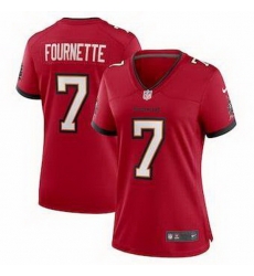 Women Nike Tampa Bay Buccaneers 7 Leonard Fournette Red Vapor Limited Jersey