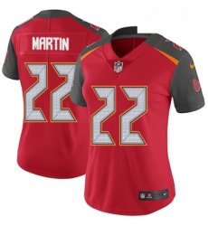 Womens Nike Tampa Bay Buccaneers 22 Doug Martin Red Team Color Vapor Untouchable Limited Player NFL Jersey