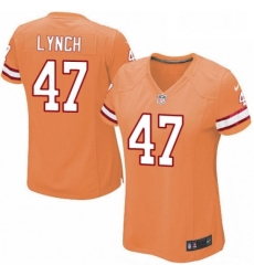 Womens Nike Tampa Bay Buccaneers 47 John Lynch Limited Orange Glaze Alternate NFL Jersey