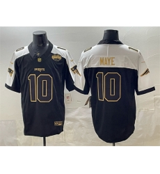 Men New England Patriots 10 Drake Maye Black Alternate Gold F U S E 2025 AFC East Championship Patch Limited Stitched Football Jersey Men New England Patriots 10 Drake Maye Black Alternate Gold F U S E 2025 AFC East Championship Patch Limited Stitched Football Jersey