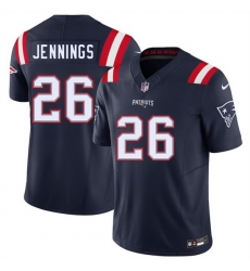 Men New England Patriots 26 Terrell Jennings Navy 2025 F U S E Vapor Limited Stitched Football Jersey Men New England Patriots 26 Terrell Jennings Navy 2025 F U S E Vapor Limited Stitched Football Jersey