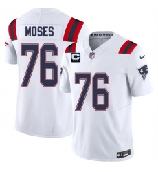 Men New England Patriots 76 KMorgan Moses White 2026 F U S E 3 Star C Pach Vapor Limited Stitched Football Jersey Men New England Patriots 76 KMorgan Moses White 2026 F U S E 3 Star C Pach Vapor Limited Stitched Football Jersey
