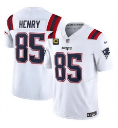 Men New England Patriots 85 Hunter Henry White 2026 F U S E 4 Star C Pach Vapor Limited Stitched Football Jersey Men New England Patriots 85 Hunter Henry White 2026 F U S E 4 Star C Pach Vapor Limited Stitched Football Jersey
