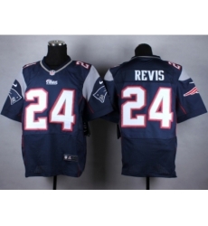 Nike New England Patriots 24 Darrelle Revis Blue Elite NFL Jersey