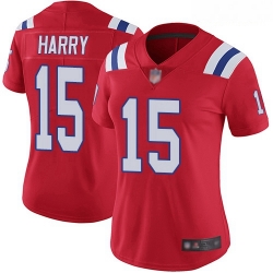 Patriots #15 N 27Keal Harry Red Alternate Women Stitched Football Vapor Untouchable Limited Jersey