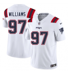 Youth New England Patriots 97 Milton Williams White 2025 F U S E Vapor Limited Stitched Football Jersey Youth New England Patriots 97 Milton Williams White 2025 F U S E Vapor Limited Stitched Football Jersey