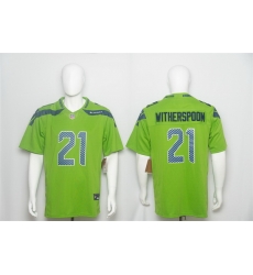 Men Seattle Seahawks  21 Devon Witherspoon Green 2026 F U S E  Vapor Untouchable Limited Stitched Football Jersey