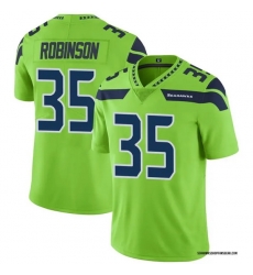 Men Seattle Seahawks 35 ROBINSON Green Vapor Untouchable Limited Stitched Jersey