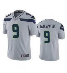 Men Seattle Seahawks 9 Kenneth Walker III Grey Vapor Untouchable Limited Stitched Jersey Men Seattle Seahawks 9 Kenneth Walker III Grey Vapor Untouchable Limited Stitched Jersey