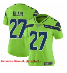 Seahawks 27 Marquise Blair Green Women Stitched Football Limited Rush Jersey