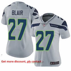 Seahawks 27 Marquise Blair Grey Alternate Women Stitched Football Vapor Untouchable Limited Jersey