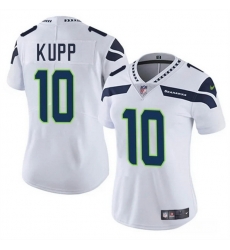 Women Seattle Seahawks 10 Cooper Kupp White 2025 Vapor Limited Stitched Football Jersey Women Seattle Seahawks 10 Cooper Kupp White 2025 Vapor Limited Stitched Football Jersey