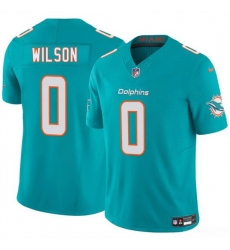 Men Miami Dolphins 0 Zach Wilson Aqua 2025 F U S E Vapor Limited Stitched Football Jersey Men Miami Dolphins 0 Zach Wilson Aqua 2025 F U S E Vapor Limited Stitched Football Jersey