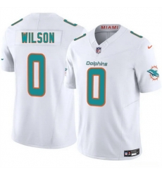 Men Miami Dolphins 0 Zach Wilson White 2025 F U S E Vapor Limited Stitched Football Jersey Men Miami Dolphins 0 Zach Wilson White 2025 F U S E Vapor Limited Stitched Football Jersey