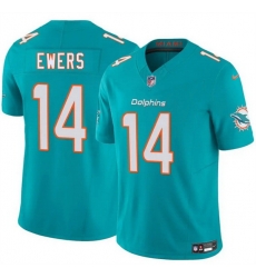 Men Miami Dolphins 14 Quinn Ewers Aqua 2025 Draft F U S E Vapor Limited Stitched Football Jersey Men Miami Dolphins 14 Quinn Ewers Aqua 2025 Draft F U S E Vapor Limited Stitched Football Jersey