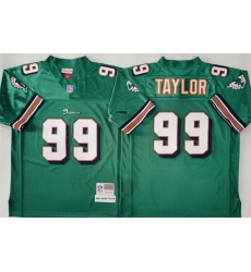Men Miami Dolphins 99 Jason Taylor Aqua Throwback Stitched Football Jersey Men Miami Dolphins 99 Jason Taylor Aqua Throwback Stitched Football Jersey