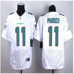 New Miami Dolphins #11 DeVante Parker White Men Stitched NFL New Elite Jersey