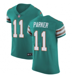 Nike Dolphins #11 DeVante Parker Aqua Green Alternate Mens Stitched NFL Vapor Untouchable Elite Jersey